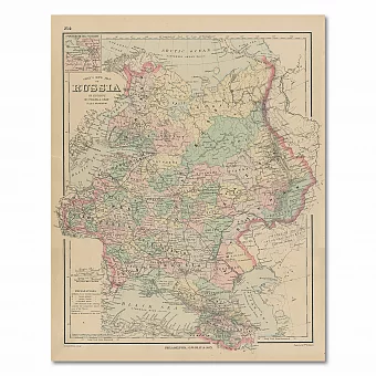 "Россия в Европе" - антикварная карта. Дополнительное изображение