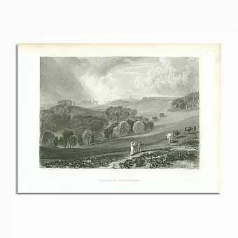 Антикварная гравюра "Обсерватория Брайтлинг". Дополнительное изображение