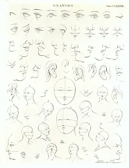 Антикварная гравюра "Рисование". Дополнительное изображение