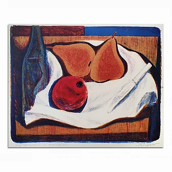 Оригинальная литография "Натюрморт". Дополнительное изображение