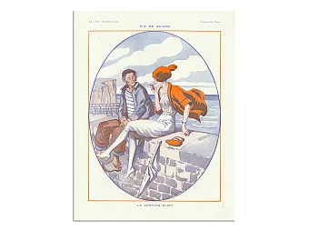 Подлинный лист из французского журнала La Vie Parisienne. Дополнительное изображение