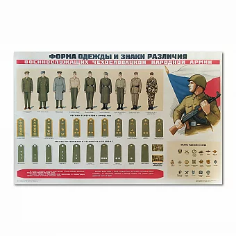 Оригинальный плакат "Форма Чехословацкой народной армии". Дополнительное изображение