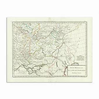 Антикварная Карта: южная часть европейской России. Дополнительное изображение