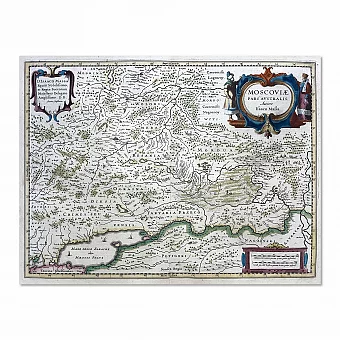 Карта Московии - оригинал 1638 года - вип подарок. Дополнительное изображение