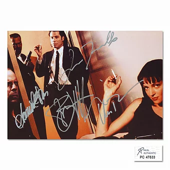 Автографы: Джон Траволта, Брюс Уиллис, Сэмюэл Л. Джексон. Дополнительное изображение