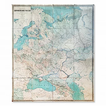 Большая Карта Европейской России - антикварный подарок. Дополнительное изображение