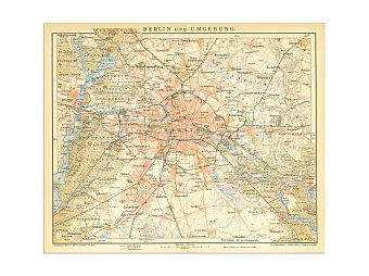 Оригинал подробной карты Берлина. Дополнительное изображение