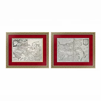 Антикварные редкие Карты Западной и Азиатской частей России. VIP подарок