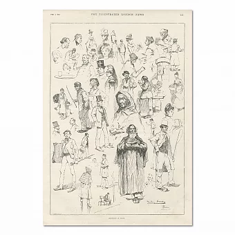 "Скетчи. Париж" - London News - 1889. Дополнительное изображение