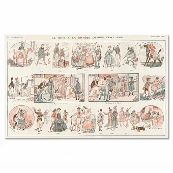 "Об охоте" - оригинальная антикварная публикация  La Vie Parisienne. Дополнительное изображение