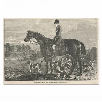 "Охота на лис" - редкая антикварная гравюра - The Illustrated London News. Дополнительное изображение