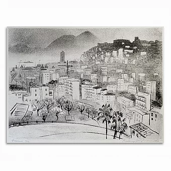 Оригинальная автолитография "Неаполь". Дополнительное изображение