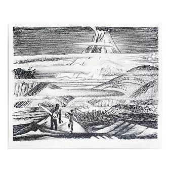 Оригинальная литография "Первопроходцы". Дополнительное изображение